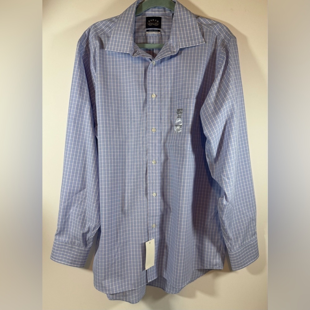 Eagle Shirtmakers NWT Men's Soft Lilac 16½ 34-35 -Large Cotton Dress Shirt
